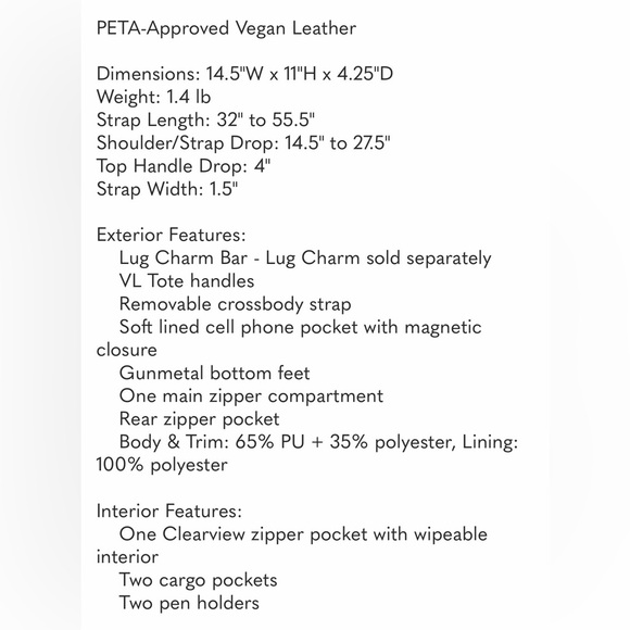 Lug Alto Wine Matte Luxe crossbody Tote Bag - Picture 10 of 10